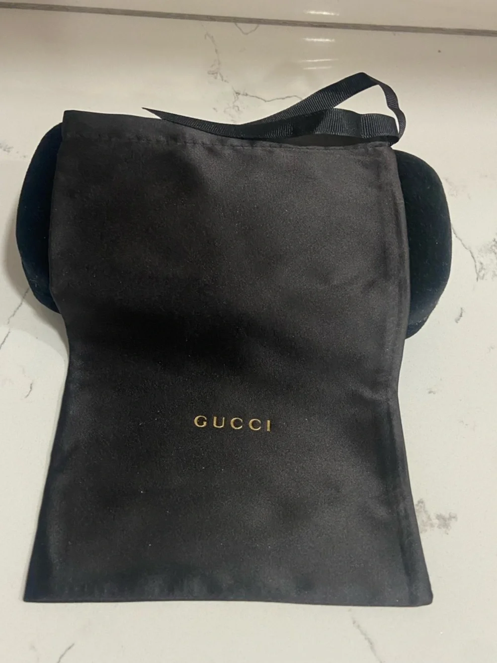 Gucci Blue Velvet Eyewear Case - Black/Blue
